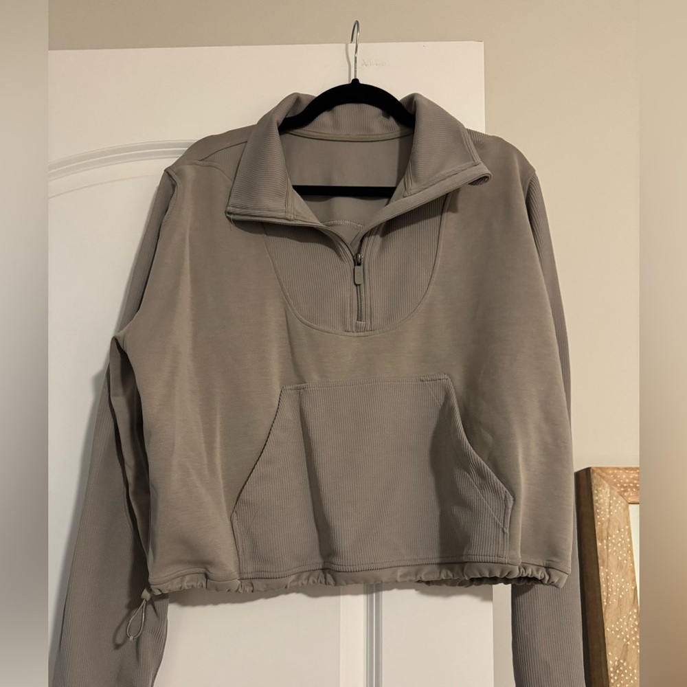 Lululemon Womens Brushed Softstream Ribbed Half Zip